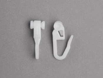 60 Stück Gardinenhaken Weiß 34mm - Vorhangschienen Haken Für Wohnwagen & Caravan