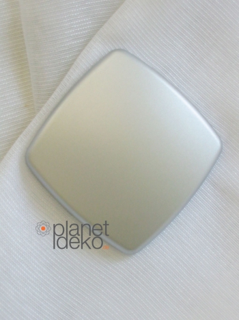 Deko Magnet quatratisch silber